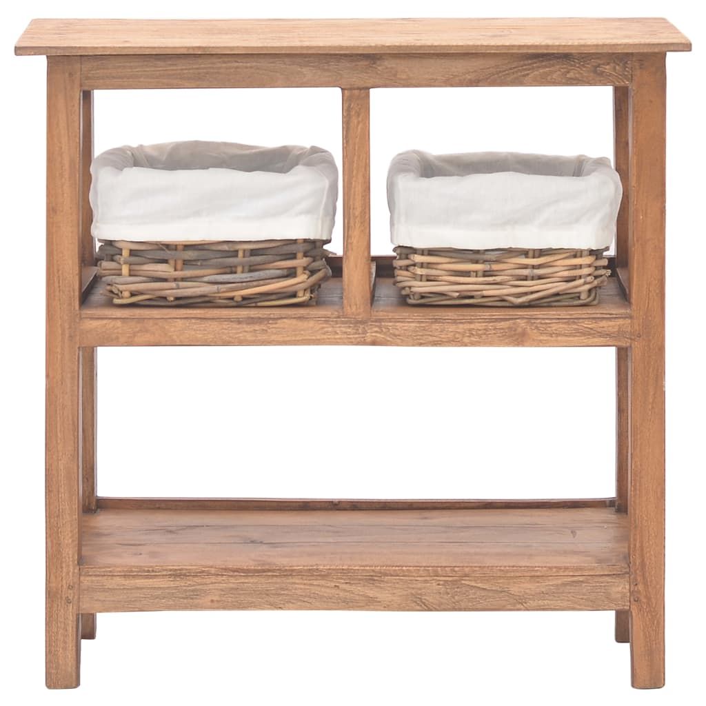 Tavolo Consolle in Legno Massello di Mogano 69x28x70 cm vidaXL