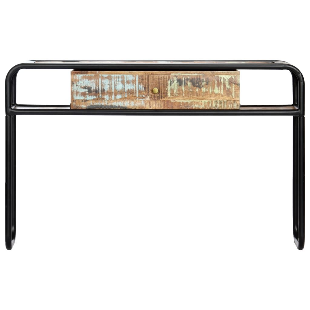 Tavolo Consolle 118x30x75 cm in Legno Massello di Recupero vidaXL