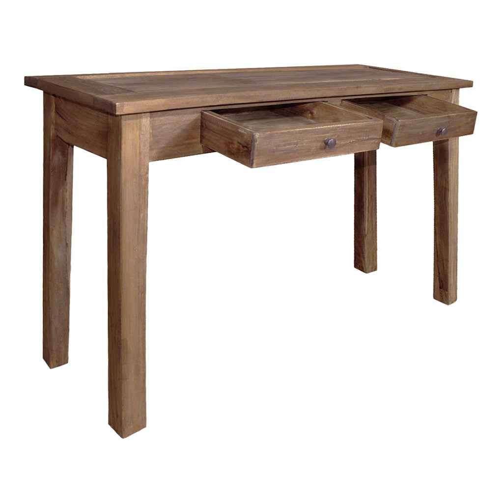 Tavolo Consolle in Legno Massello di Mogano 123x42x75 cm vidaXL
