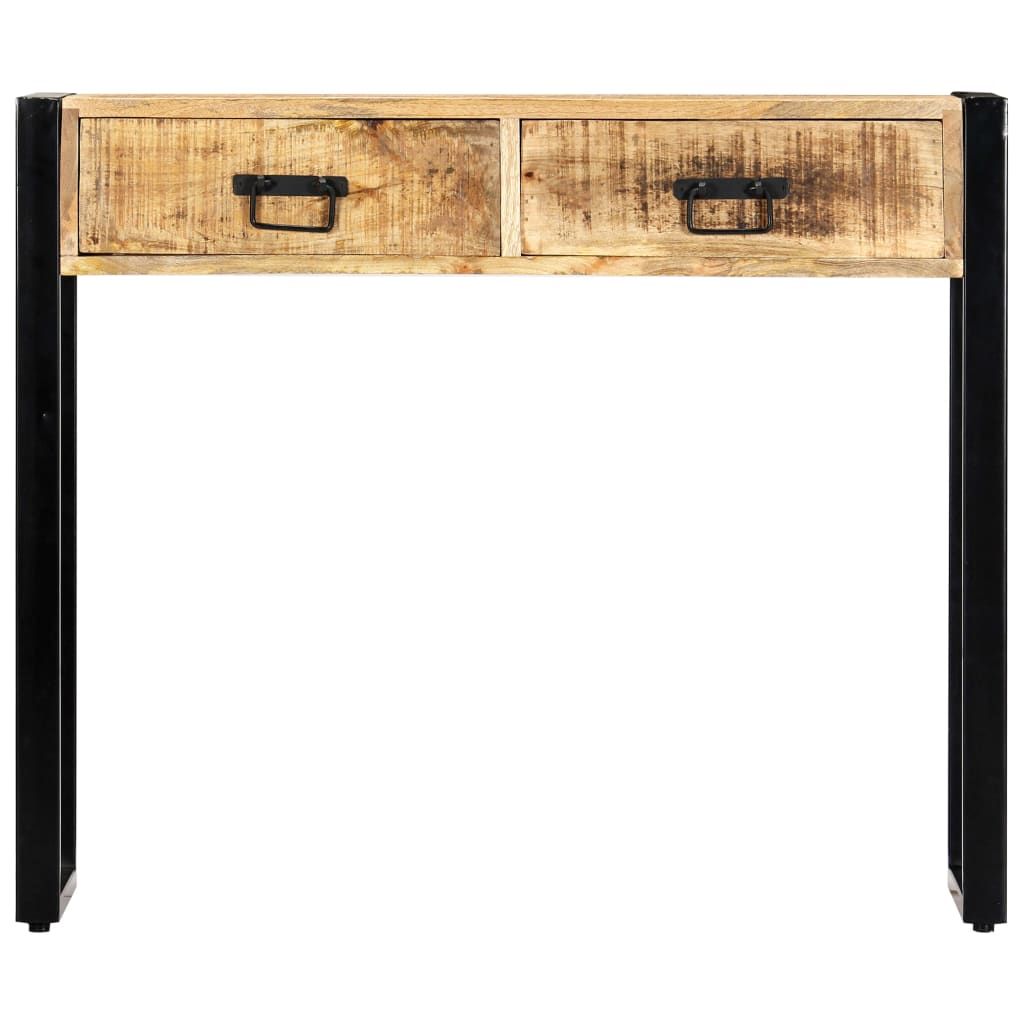 Tavolo Consolle 90x30x75 cm in Legno Massello di Mango vidaXL