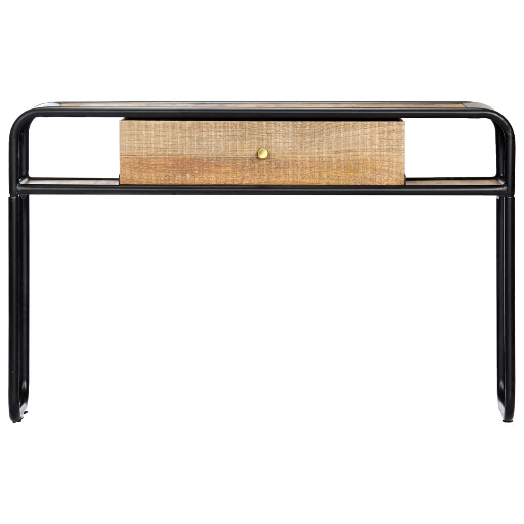 Tavolo Consolle 118x30x75 cm in Legno Massello di Mango vidaXL