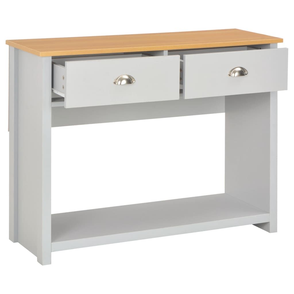 Tavolo Consolle Grigio 97x35x76 cm vidaXL
