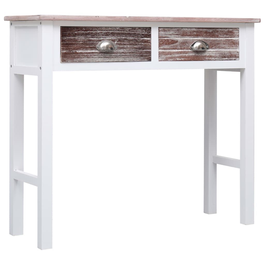 Tavolo Consolle Marrone 90x30x77 cm in Legno vidaXL