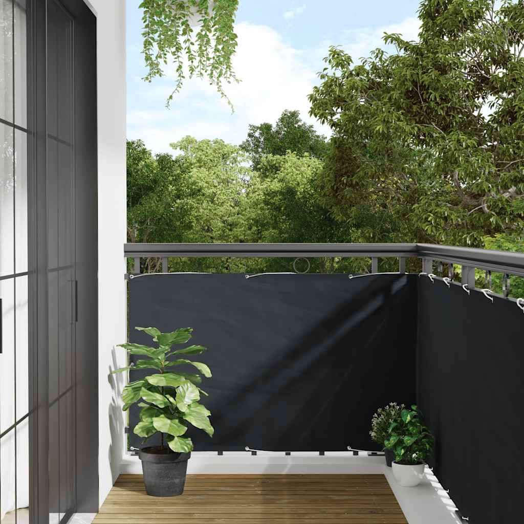 Paravento da Balcone Antracite 90x300 cm in Tessuto Oxford vidaXL