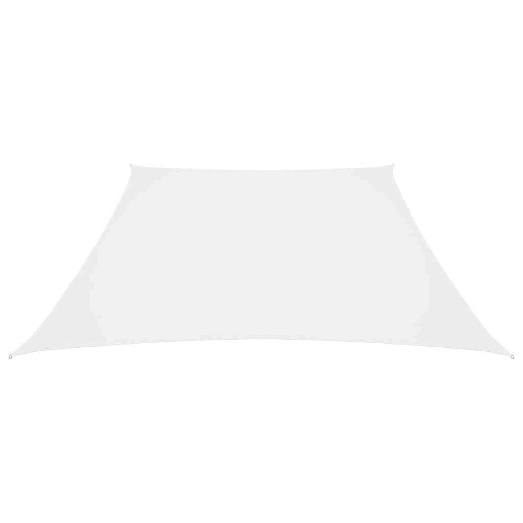 Parasole a Vela in Tela Oxford a Trapezio 3/5x4 m Bianco vidaXL