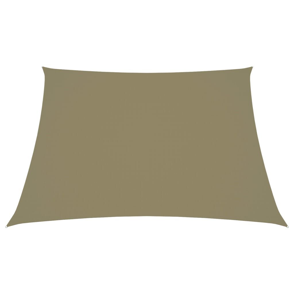 Parasole a Vela in Tela Oxford a Trapezio 2/4x3 m Beige vidaXL