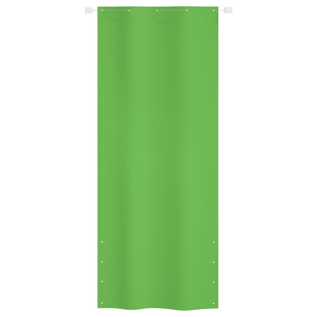 Paravento per Balcone Verde Chiaro 100x240 cm in Tessuto Oxford vidaXL