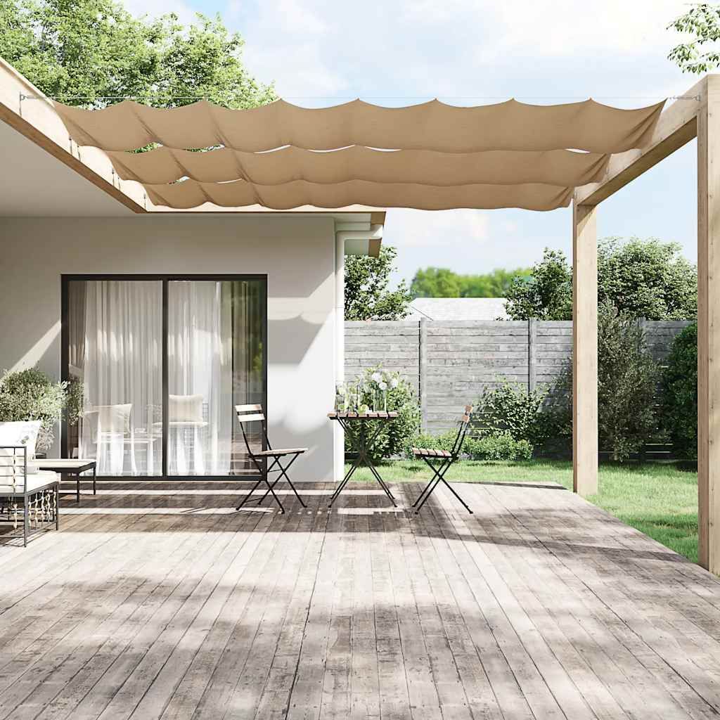 Paravento Verticale Tortora 100x1000 cm in Tessuto Oxford vidaXL