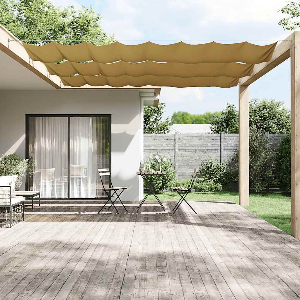 Paravento Verticale Beige 60x1200 cm in Tessuto Oxford vidaXL