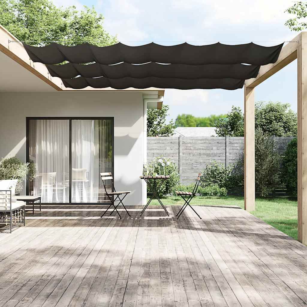 Paravento Verticale Antracite 60x600 cm in Tessuto Oxford vidaXL