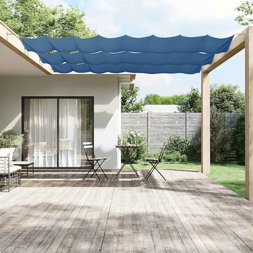 Paravento Verticale Blu 140x800 cm in Tessuto Oxford vidaXL