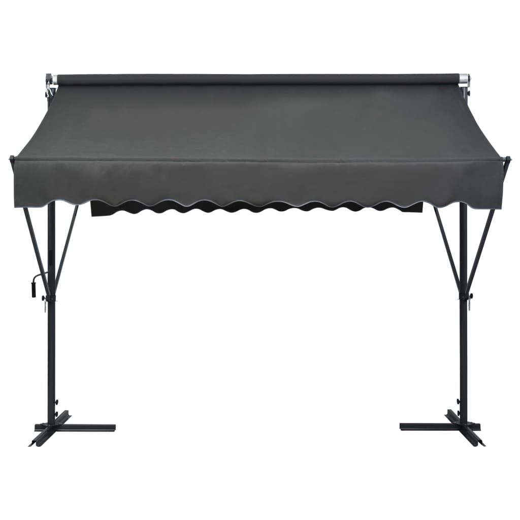 Tenda Parasole con Piedistallo 300x300 cm Antracite vidaXL