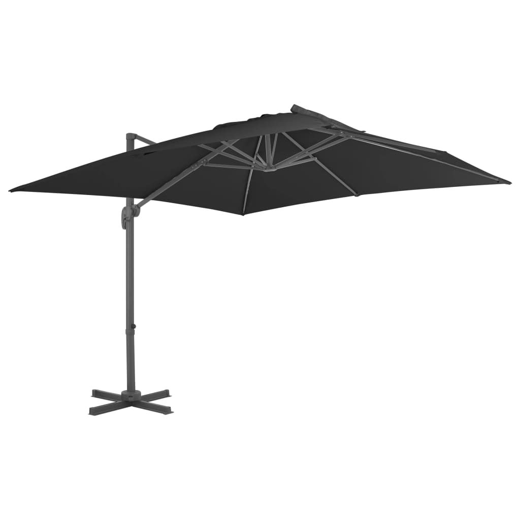 Parasole da Giardino con Base Portatile Antracite vidaXL