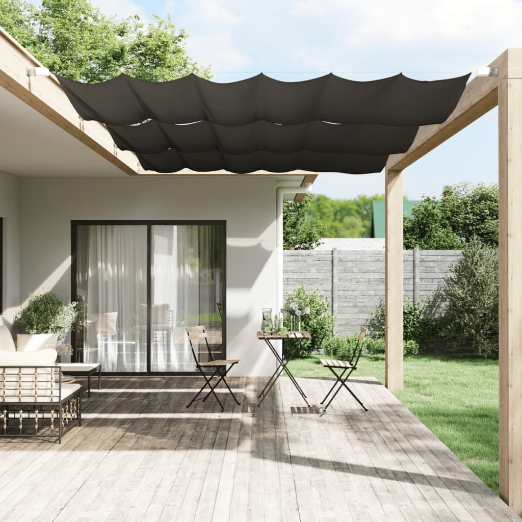 Paravento Verticale Antracite 140x270 cm in Tessuto Oxford vidaXL