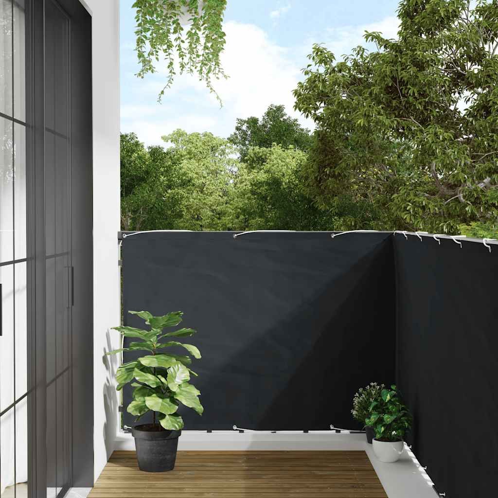 Paravento Balcone Antracite 120x400 cm Tessuto Oxford vidaXL