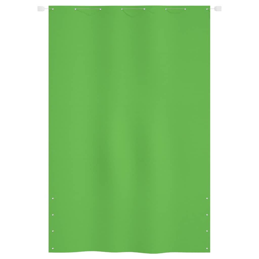 Paravento per Balcone Verde Chiaro 160x240 cm in Tessuto Oxford vidaXL