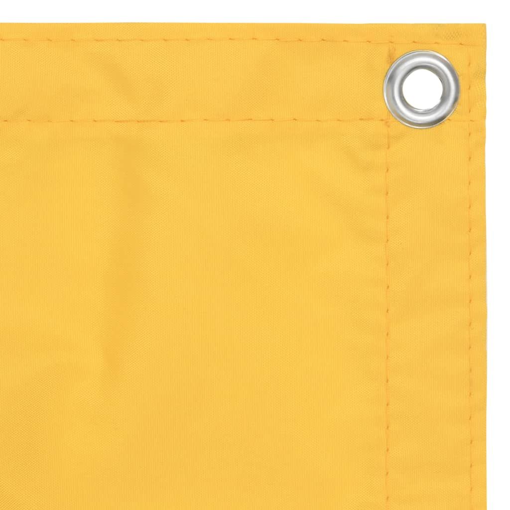 Paravento da Balcone Giallo 75x600 cm in Tessuto Oxford vidaXL
