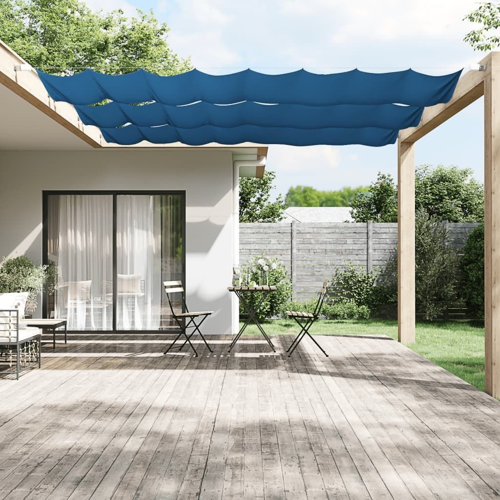 Paravento Verticale Blu 60x420 cm in Tessuto Oxford vidaXL