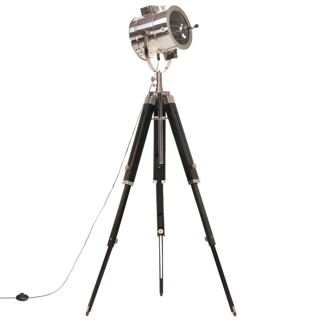 Lampada a Treppiede a Pavimento Legno Massello di Mango 165 cm vidaXL