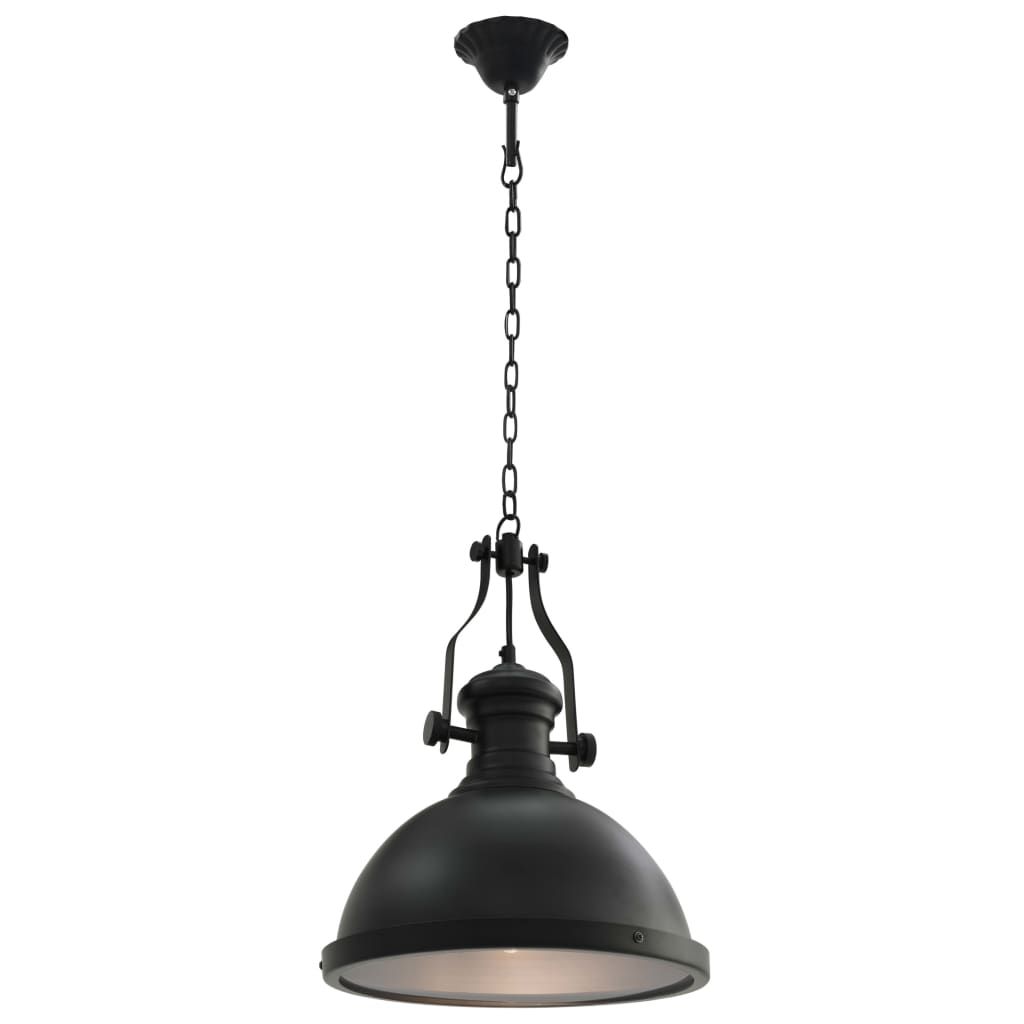 Lampada da Soffitto Nera Rotonda E27 vidaXL