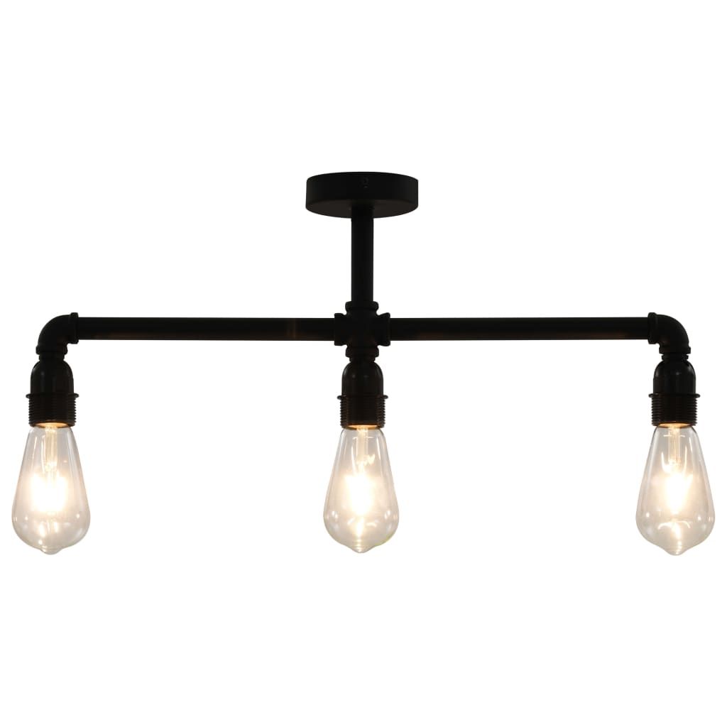 Lampadario Nero per 3 Lampadine E27 vidaXL