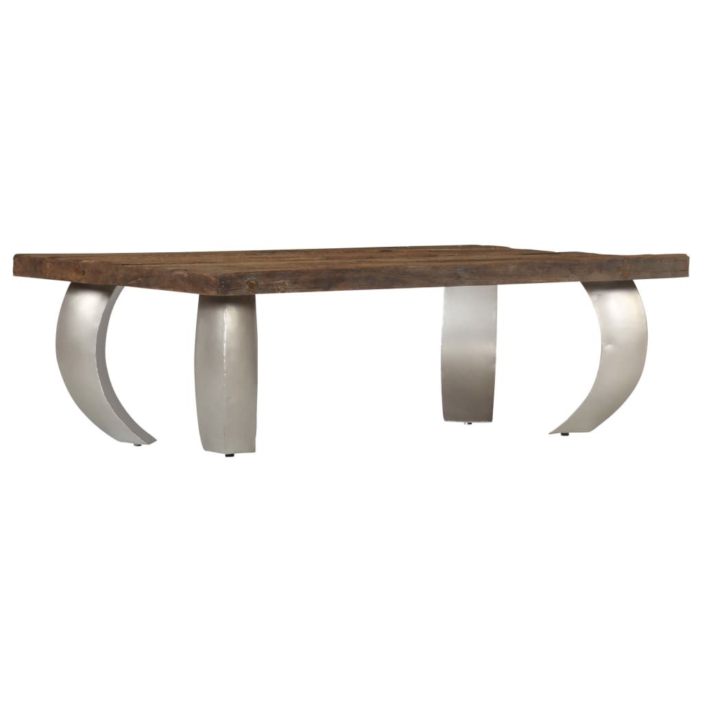 Tavolino Opium in Legno di Recupero e Acciaio 110x60x35cm vidaXL
