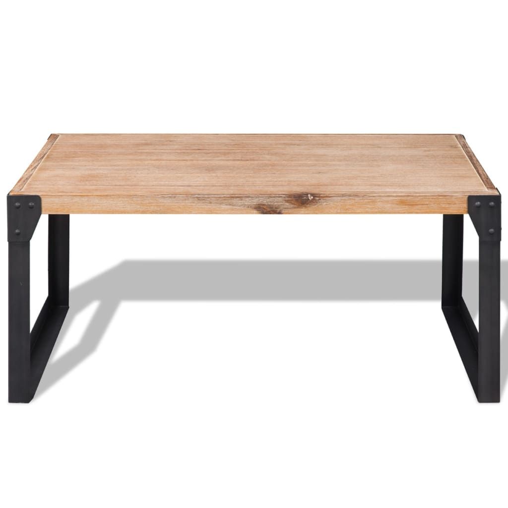 Tavolino da Salotto in Legno Massello di Acacia 100x60x45 cm vidaXL