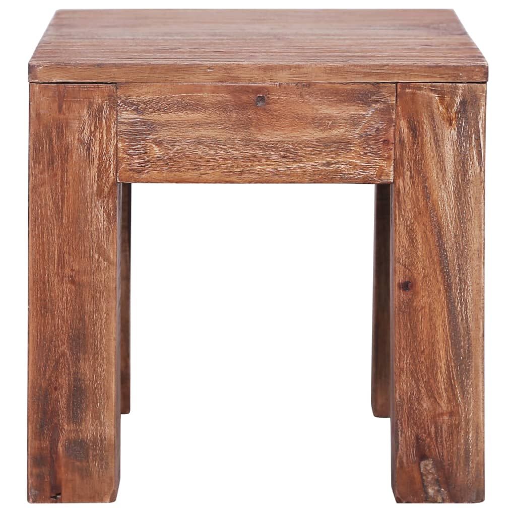 Tavolino da Salotto 30x30x30 cm in Legno Massello di Mogano vidaXL