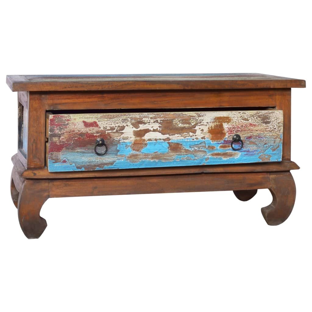 Tavolino da Salotto 80x50x40 cm in Legno di Teak di Recupero vidaXL