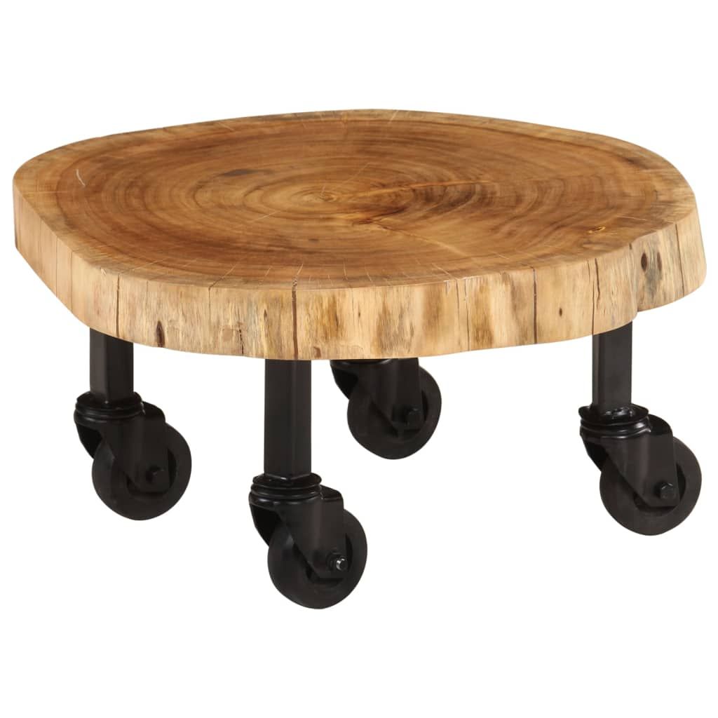 Tavolino da Salotto in Legno Massello di Acacia 60x55x25 cm vidaXL