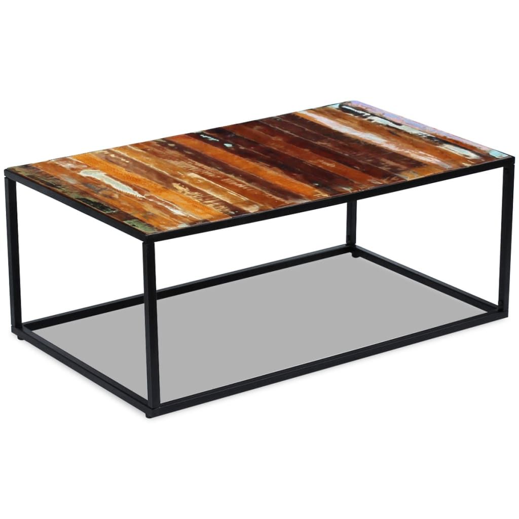Tavolino da Salotto in Legno Massello di Recupero 100x60x40 cm vidaXL