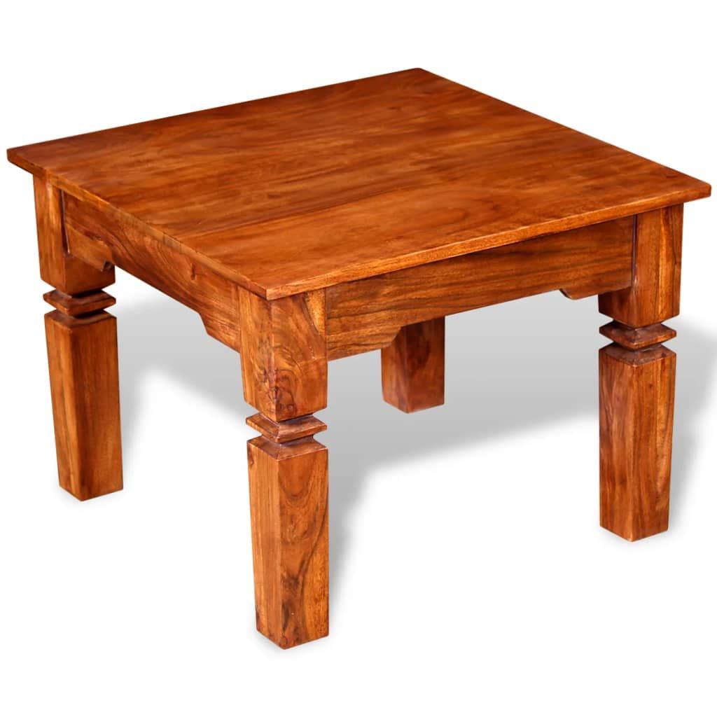 Tavolino da Salotto in Legno Massello 60x60x45 cm vidaXL