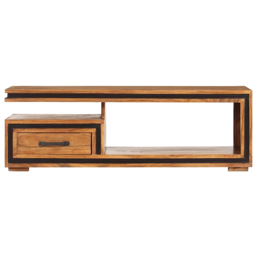 Tavolino da Salotto 100x45x33 cm in Legno Massello di Acacia vidaXL