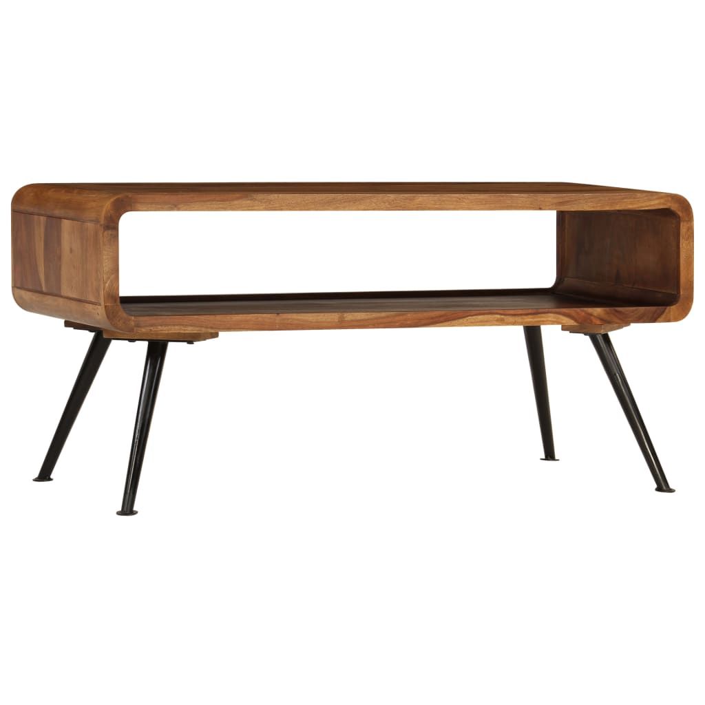 Tavolino da Salotto in Legno Massello di Acacia 95x40x45 cm vidaXL
