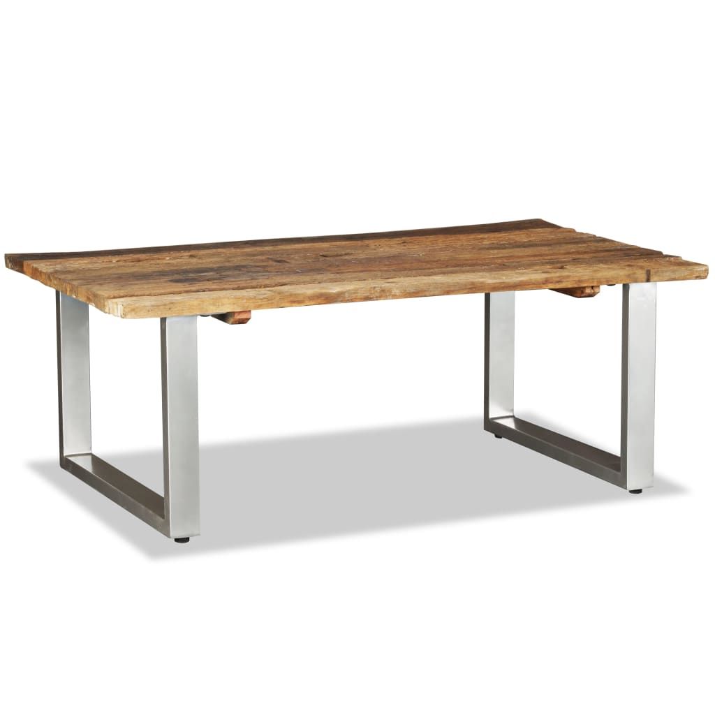 Tavolino da Salotto in Legno Massello Recuperato 100x60x38 cm vidaXL