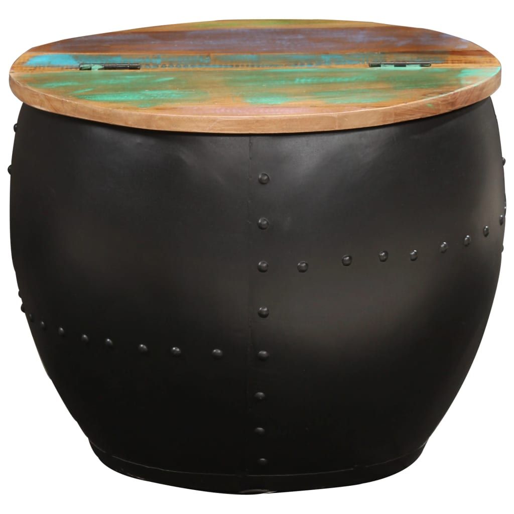 Tavolino da Salotto 53x43 cm in Legno Massello di Recupero vidaXL