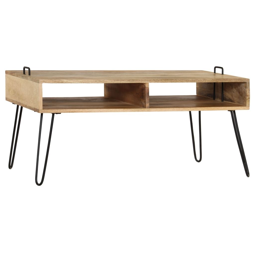 Tavolino da Salotto in Legno Massello di Mango 100x60x45 cm vidaXL