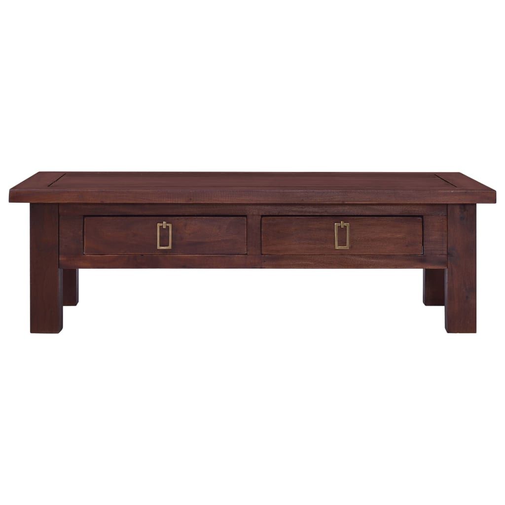 Tavolino Salotto Marrone Classico 100x50x30 cm Legno di Mogano vidaXL