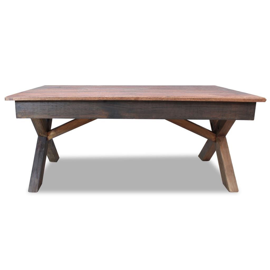 Tavolino in Legno Massello di Recupero Misto 110x60x45 cm vidaXL