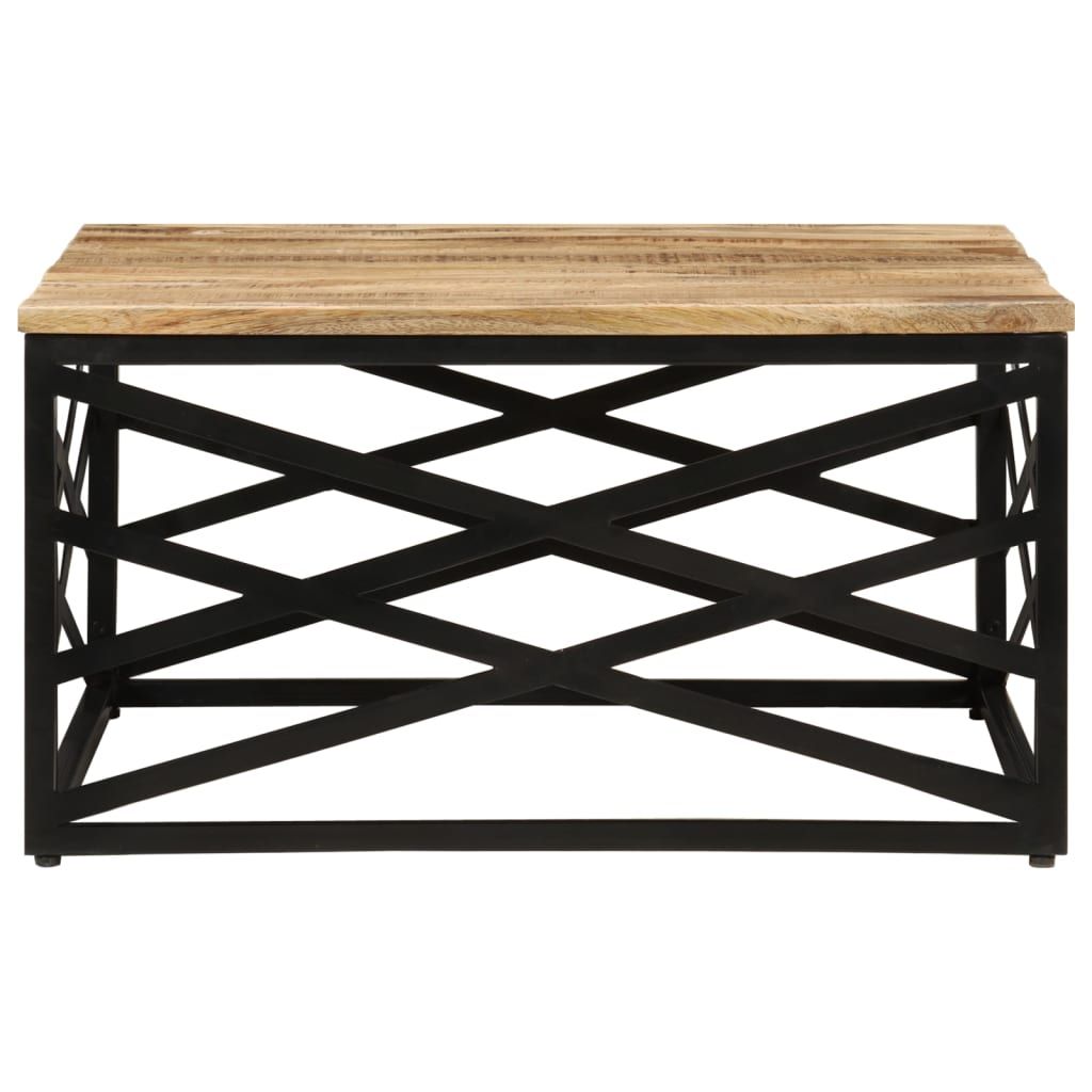 Tavolino da Salotto 68x68x35 cm in Legno Massello di Mango vidaXL