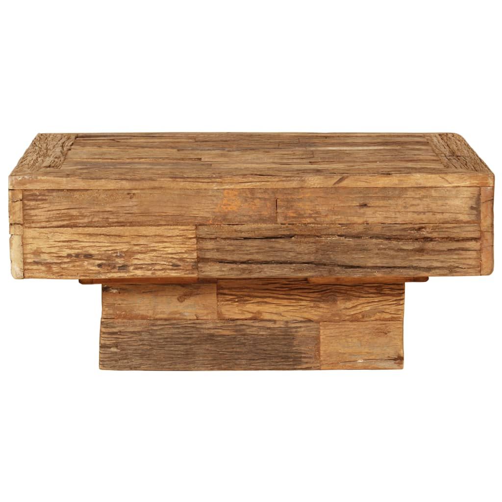 Tavolino da Salotto in Legno Massello Recuperato 70x70x30 cm vidaXL