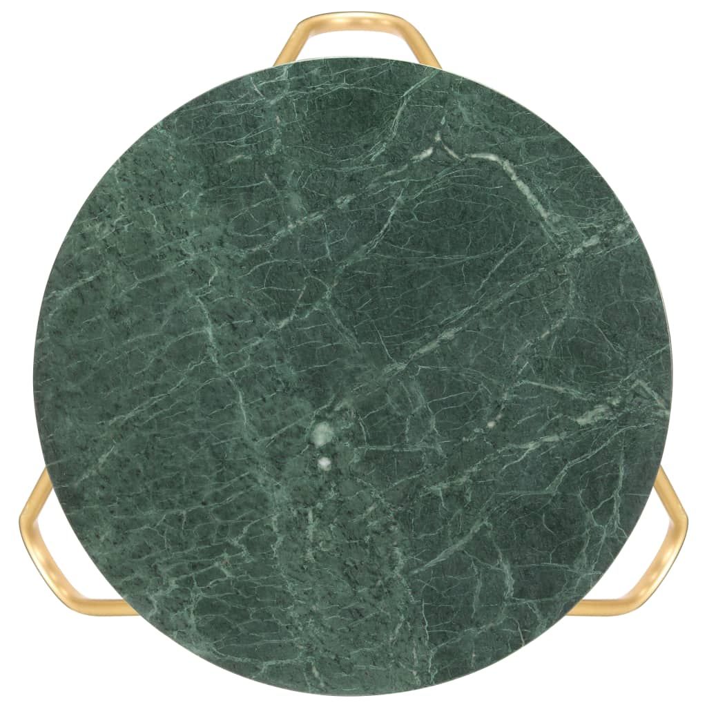 Tavolino da Salotto Verde 65x65x42 cm Pietra Vera Testura Marmo vidaXL