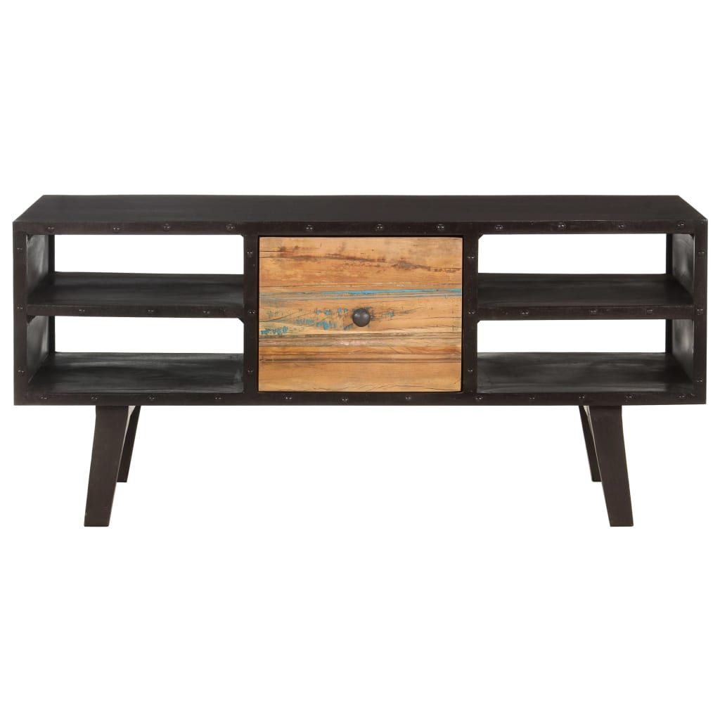 Tavolino da Salotto 100x50x45 cm in Legno Massello di Recupero vidaXL