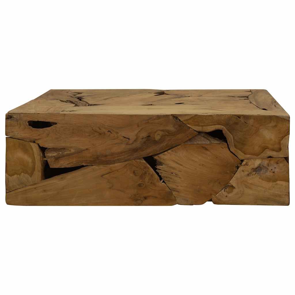 Tavolino da Caffè in Autentico Legno di Teak 90x50x30cm Marrone vidaXL