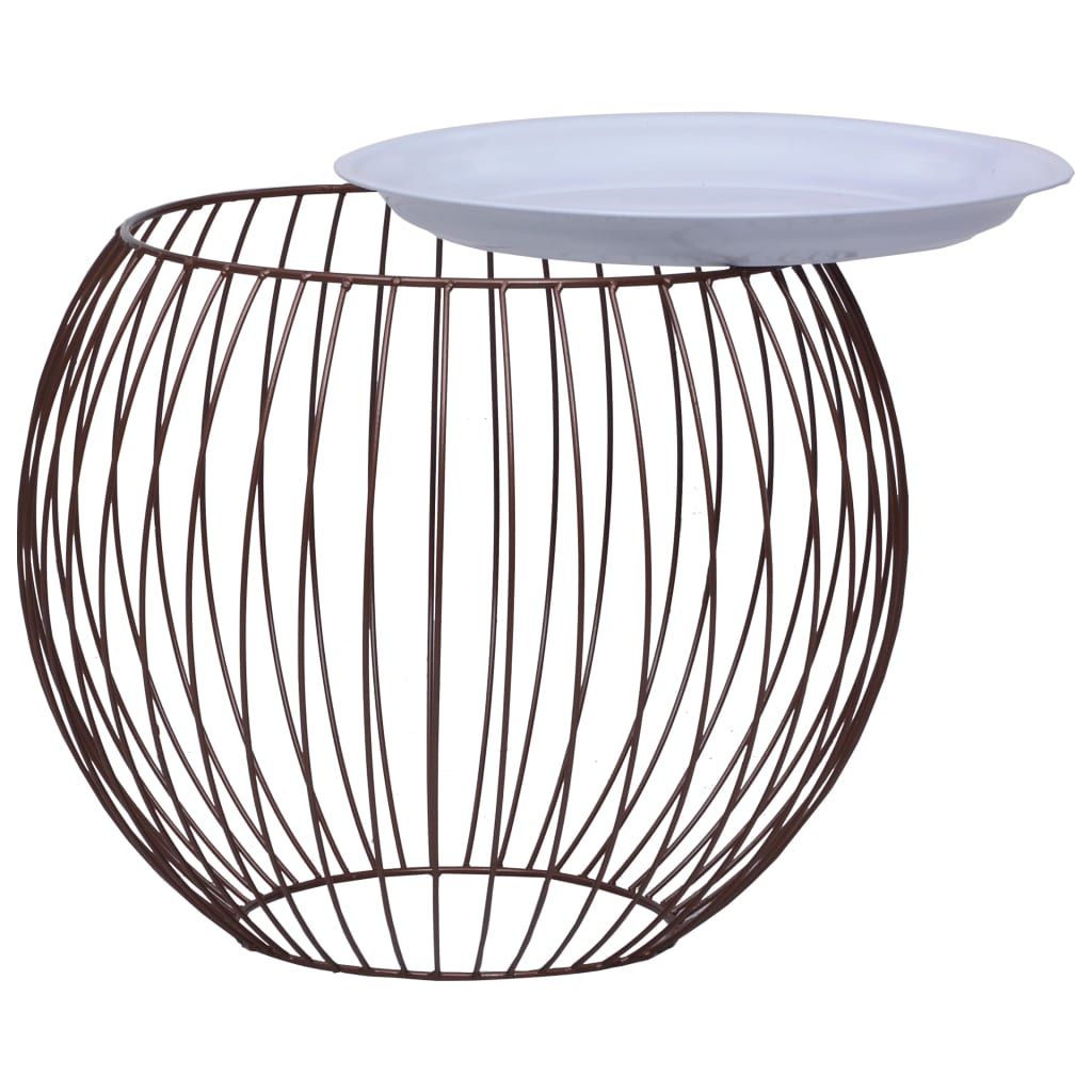 Tavolino da Caffè Oro Ø 51 cm vidaXL