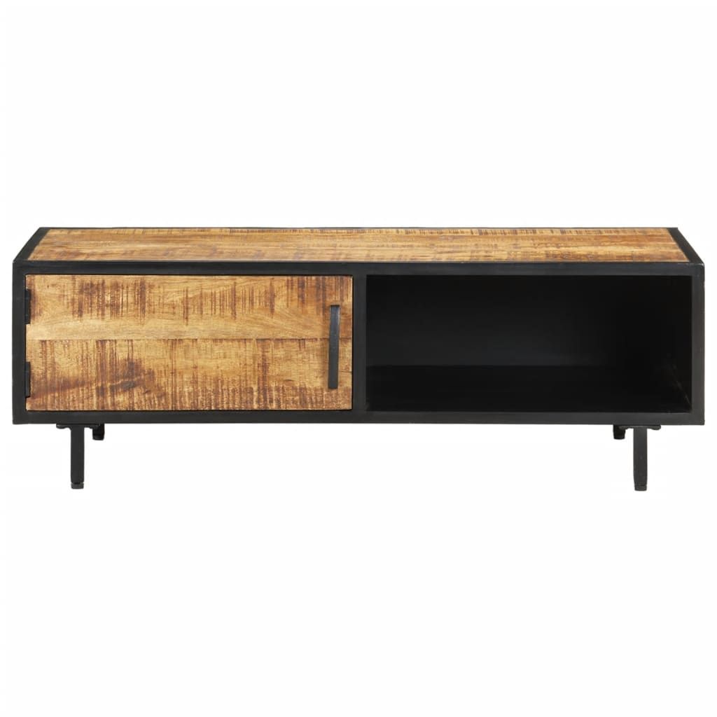 Tavolino da Salotto 105x50x35 cm in Legno di Mango Grezzo vidaXL