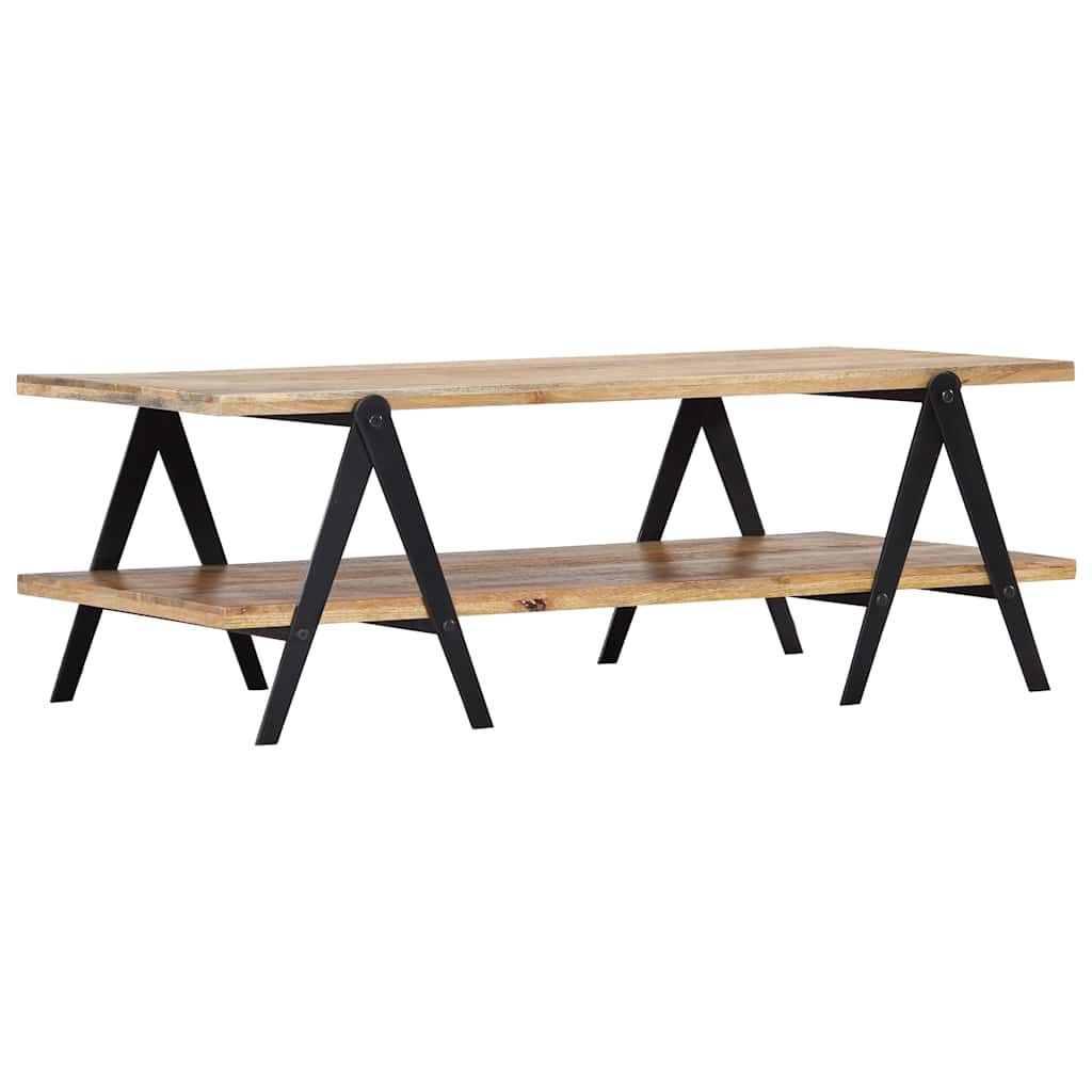 Tavolino da Salotto 115x60x40 cm in Legno Massello di Mango vidaXL