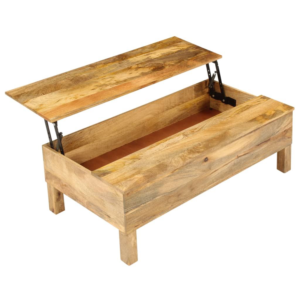 Tavolino da Salotto in Legno Massello di Mango 110x55x35 cm vidaXL
