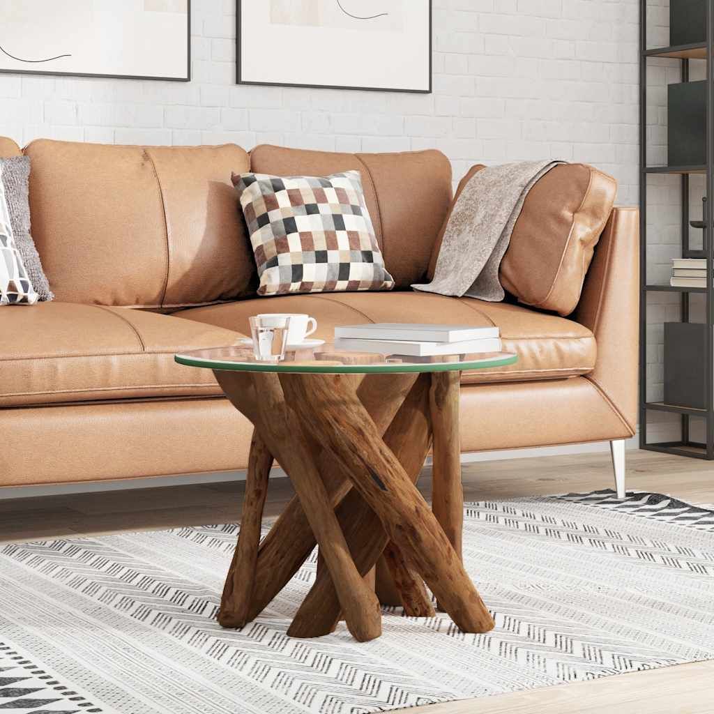 Tavolino da Salotto in Legname Massello di Teak 60 cm vidaXL