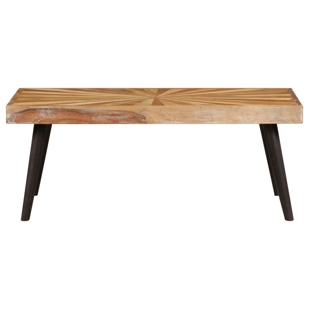 Tavolino da Salotto in Legno Massello di Mango 90x55x36 cm vidaXL